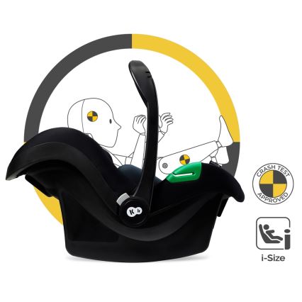 KINDERKRAFT - Kombinētie ratiņi 3in1 MOOV 2 AIR Moonlight pelēka + autokrēsls MINK PRO
