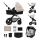 KINDERKRAFT - Kombinētie ratiņi 3in1 MOOV 2 AIR Moonlight pelēka + autokrēsls MINK PRO