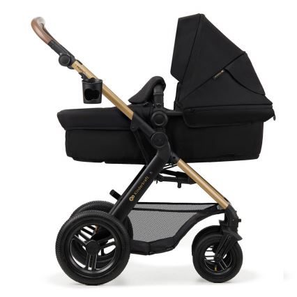 KINDERKRAFT - kombinētie ratiņi 3in1 MOOV 2 AIR Pure melna + autokrēsls MINK PRO