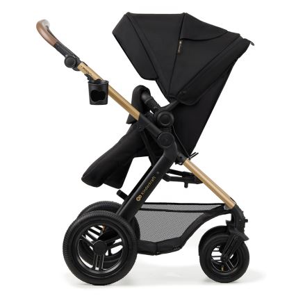 KINDERKRAFT - kombinētie ratiņi 3in1 MOOV 2 AIR Pure melna + autokrēsls MINK PRO