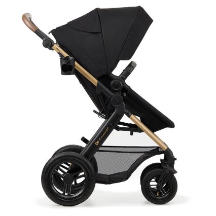 KINDERKRAFT - kombinētie ratiņi 3in1 MOOV 2 AIR Pure melna + autokrēsls MINK PRO