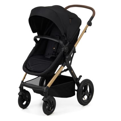 KINDERKRAFT - kombinētie ratiņi 3in1 MOOV 2 AIR Pure melna + autokrēsls MINK PRO