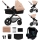 KINDERKRAFT - kombinētie ratiņi 3in1 MOOV 2 AIR Sand bēša + autokrēsls MINK PRO
