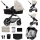 KINDERKRAFT - kombinētie ratiņi 3in1 MOOV 2 Moonlight pelēka + autokrēsls MINK PRO