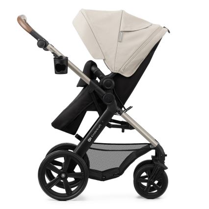 KINDERKRAFT - kombinētie ratiņi 3in1 MOOV 2 Moonlight pelēka + autokrēsls MINK PRO