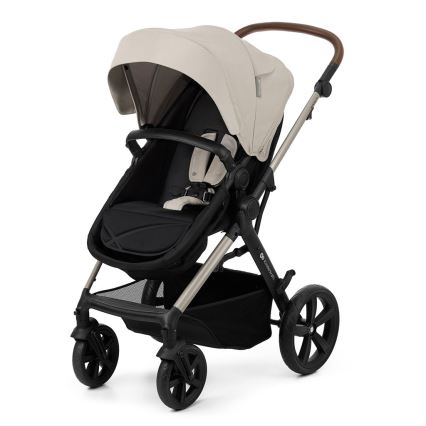 KINDERKRAFT - kombinētie ratiņi 3in1 MOOV 2 Moonlight pelēka + autokrēsls MINK PRO
