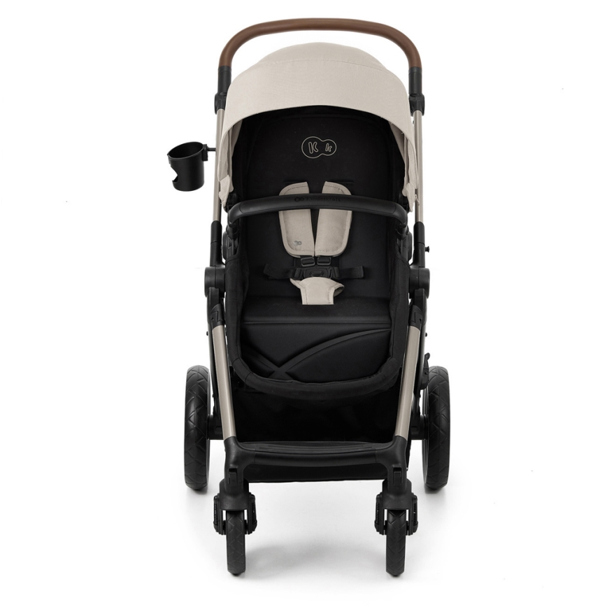 KINDERKRAFT - kombinētie ratiņi 3in1 MOOV 2 Moonlight pelēka + autokrēsls MINK PRO