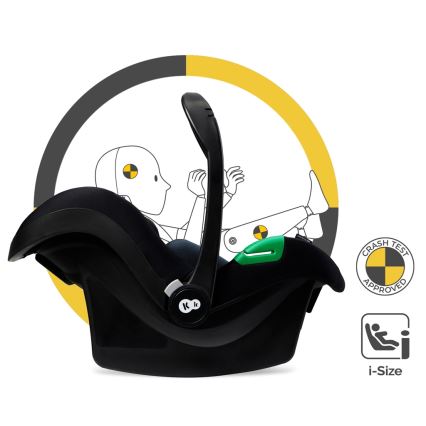 KINDERKRAFT - kombinētie ratiņi 3in1 MOOV 2 Moonlight pelēka + autokrēsls MINK PRO