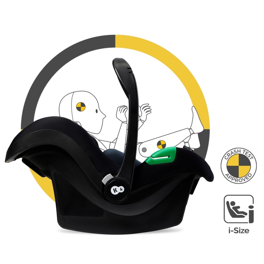 KINDERKRAFT - kombinētie ratiņi 3in1 MOOV 2 Moonlight pelēka + autokrēsls MINK PRO