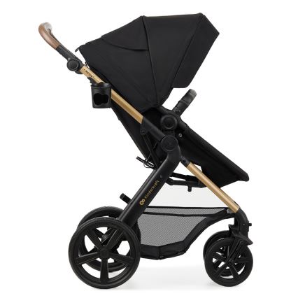 KINDERKRAFT - kombinētie ratiņi 3in1 MOOV 2 Pure melna + autokrēsls MINK PRO