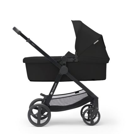 KINDERKRAFT - Kombinētie ratiņi 3in1 NEWLY Klasiska melna  + autokrēsls MINK PRO