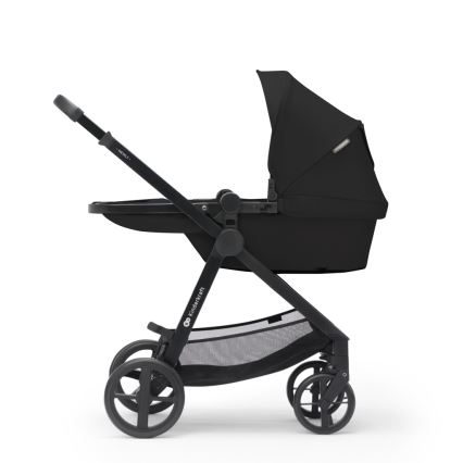 KINDERKRAFT - Kombinētie ratiņi 3in1 NEWLY Klasiska melna  + autokrēsls MINK PRO