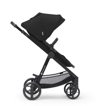KINDERKRAFT - Kombinētie ratiņi 3in1 NEWLY Klasiska melna  + autokrēsls MINK PRO