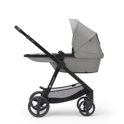 KINDERKRAFT - Kombinētie ratiņi 3in1 NEWLY Moonlight pelēka  + autokrēsls MINK PRO