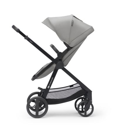 KINDERKRAFT - Kombinētie ratiņi 3in1 NEWLY Moonlight pelēka  + autokrēsls MINK PRO