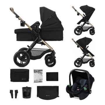 KINDERKRAFT - Kombinēts ratiņš 3 vienā MOOV 2 XL Air Black