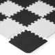 KINDERKRAFT - Putu puzles paklājs LUNO 30gab melns/balts