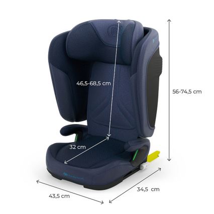 KINDERKRAFT - Salokāms auto sēdeklis UNITY 2 i-Size 100-150 cm tumši zils