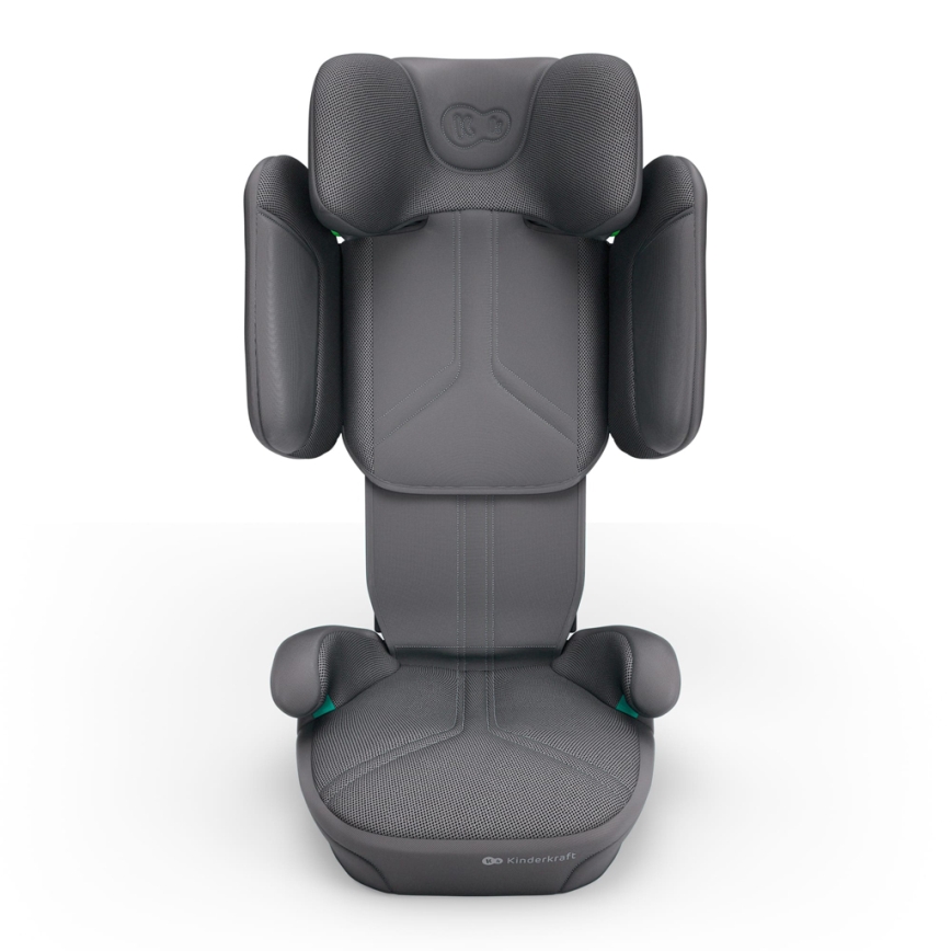 KINDERKRAFT - Salokāms bērnu auto sēdeklis XPAND 2 PRO 100-150 cm pelēks