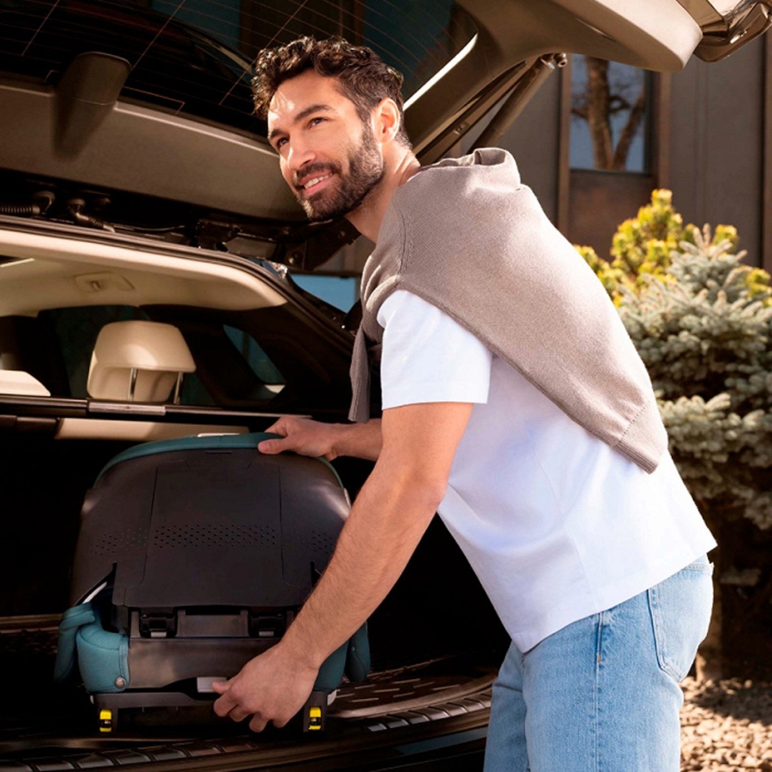 KINDERKRAFT - Salokāms bērnu autosēdeklis UNITY 2 i-Size 100-150 cm pelēks