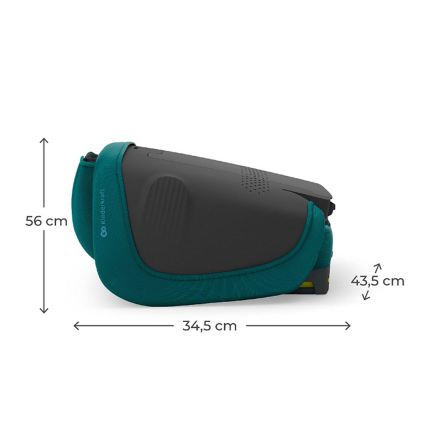 KINDERKRAFT - Salokāms bērnu autosēdeklis UNITY 2 i-Size 100-150 cm tirkīza