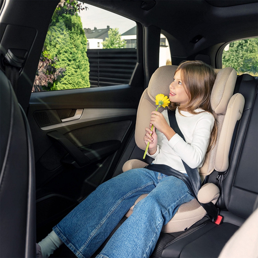 KINDERKRAFT - Salokāms bērnu autosēdeklis XPAND 2 PRO 100-150 cm bēšs