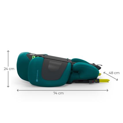 KINDERKRAFT - Salokāms bērnu autosēdeklis XPAND 2 PRO 100-150 cm tirkīza