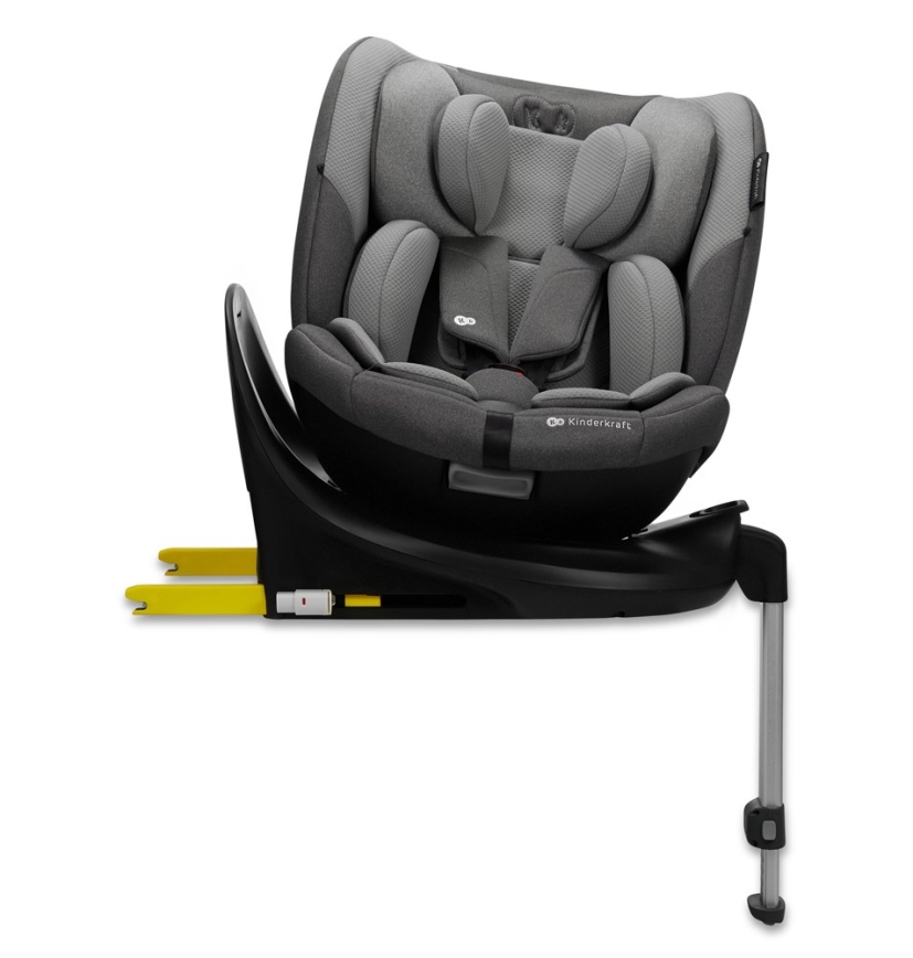 KINDERKRAFT SELECT - Autokrēsliņš I-FIX (40-150 cm) Cool pelēka