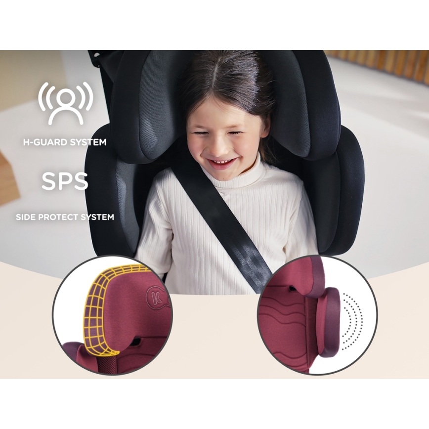 KINDERKRAFT SELECT - Autokrēsliņš XPAND 2 i-Izmērs (100-150 cm) Premium Cherry pearl