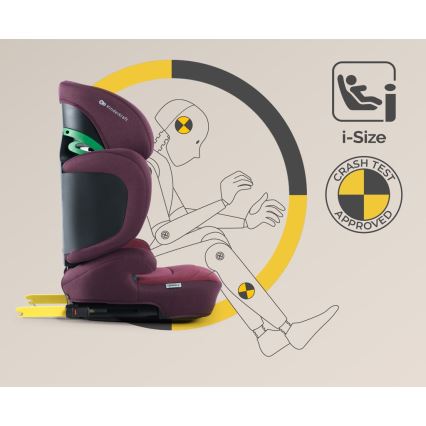 KINDERKRAFT SELECT - Autokrēsliņš XPAND 2 i-Izmērs (100-150 cm) Premium Cherry pearl