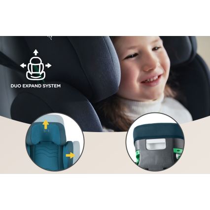 KINDERKRAFT SELECT - Autokrēsliņš XPAND 2 i-Izmērs (100-150 cm) Premium Harbour zila