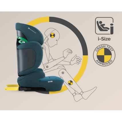KINDERKRAFT SELECT - Autokrēsliņš XPAND 2 i-Izmērs (100-150 cm) Premium Harbour zila