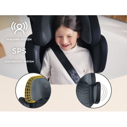 KINDERKRAFT SELECT - Autokrēsliņš XPAND 2 i-Izmērs (100-150cm) Premium Graphite melna