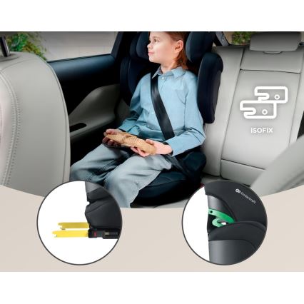 KINDERKRAFT SELECT - Autokrēsliņš XPAND 2 i-Izmērs (100-150cm) Premium Graphite melna