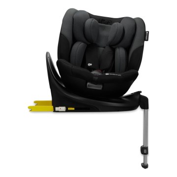 KINDERKRAFT SELECT - Bērnu auto sēdeklis ar rotējošu I-FIX pamatni (40-150 cm) grafīta melns