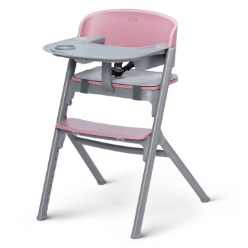 KINDERKRAFT SELECT - Bērnu barošanas krēsls 3in1 LIVY Premium Aster rozā