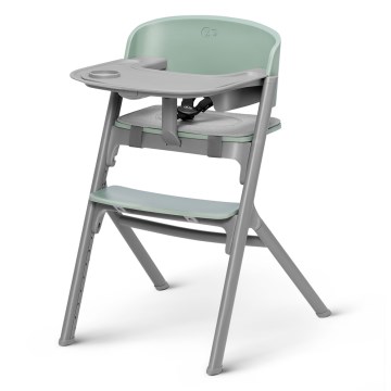 KINDERKRAFT SELECT - Bērnu barošanas krēsls 3in1 LIVY Premium Olive zaļa