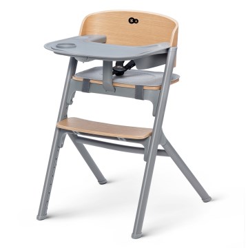 KINDERKRAFT SELECT - Bērnu barošanas krēsls 3in1 LIVY Premium ozols