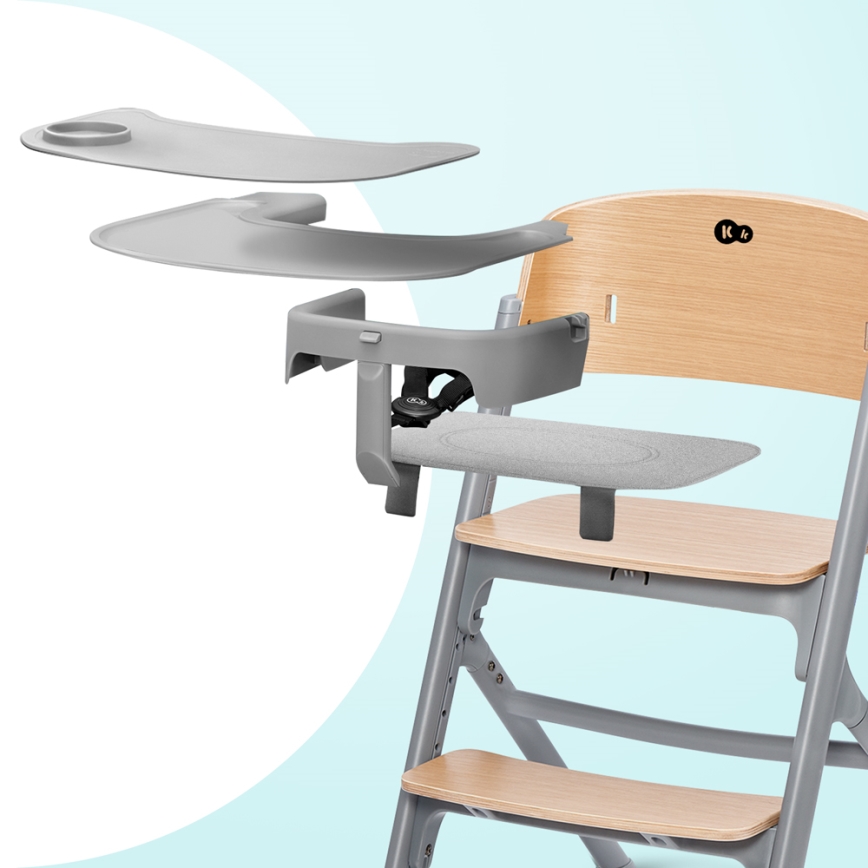 KINDERKRAFT SELECT - Bērnu barošanas krēsls 3in1 LIVY Premium ozols