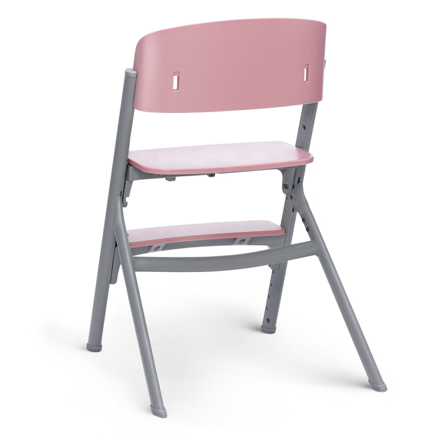 KINDERKRAFT SELECT - Bērnu barošanas krēsls 3in1 LIVY Premium Aster rozā + atpūtas krēsls CALMEE