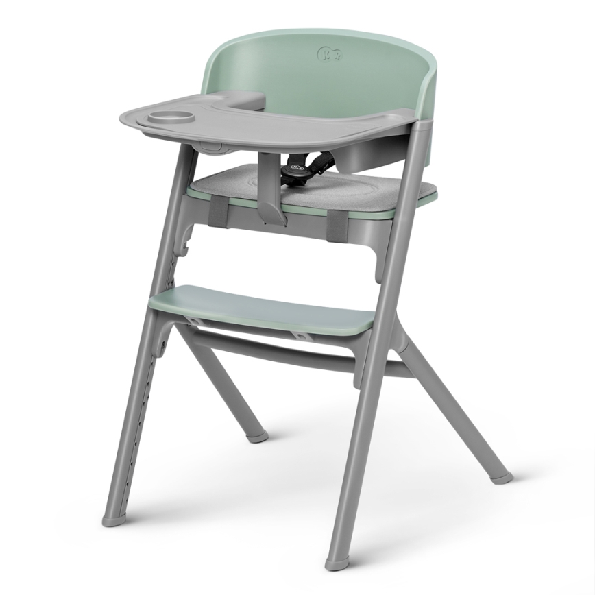 KINDERKRAFT SELECT - Bērnu barošanas krēsls 3in1 LIVY Premium Olive zaļa + atpūtas krēsls CALMEE