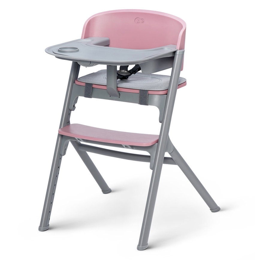 KINDERKRAFT SELECT - Bērnu ēdamkrēsls 3in1 LIVY Premium Aster rozā