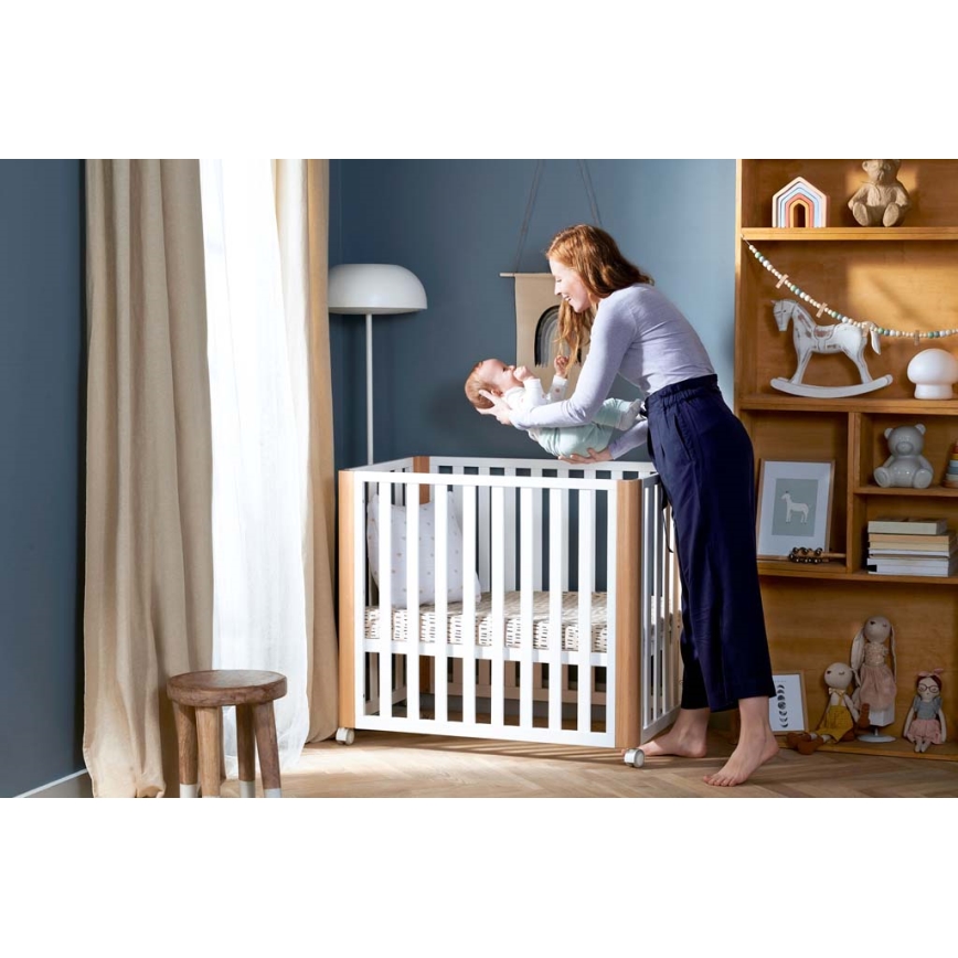 KINDERKRAFT SELECT - Bērnu gultiņa 4 vienā KOYA Premium buk/borovice