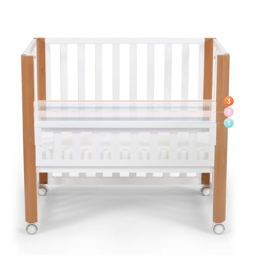 KINDERKRAFT SELECT - Bērnu gultiņa 4 vienā KOYA Premium buk/borovice