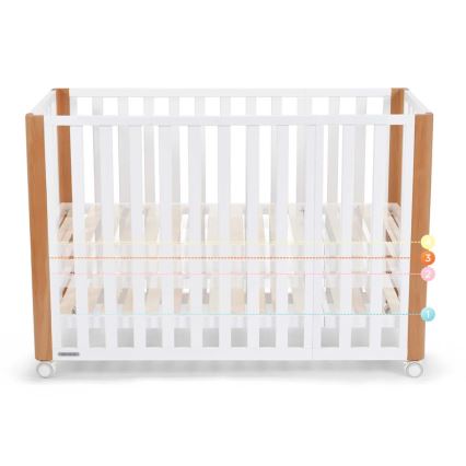 KINDERKRAFT SELECT - Bērnu gultiņa 4 vienā KOYA Premium buk/borovice