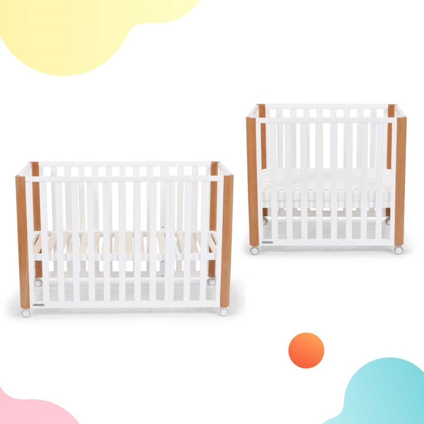 KINDERKRAFT SELECT - Bērnu gultiņa 4 vienā KOYA Premium buk/borovice