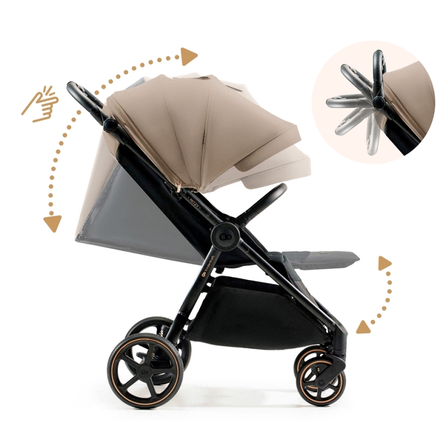 KINDERKRAFT SELECT - Bērnu ratiņi MITZY Linen bēša