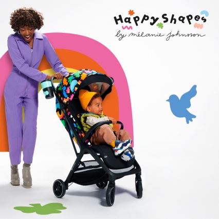 KINDERKRAFT SELECT - Bērnu ratiņi NUBI 2 Happy shapes