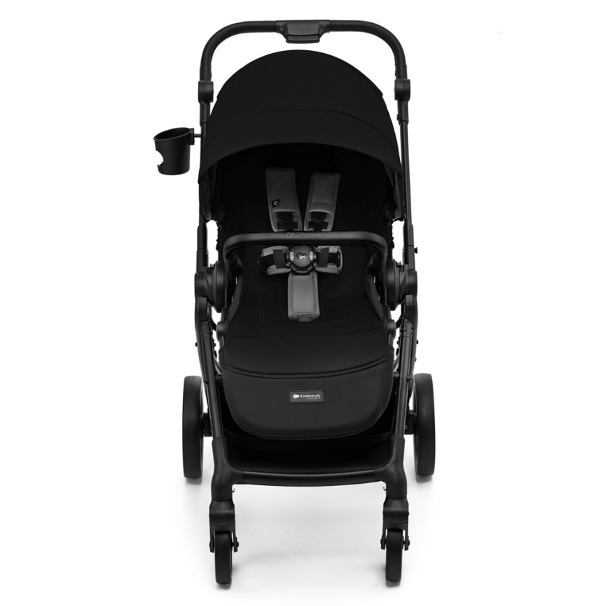 KINDERKRAFT SELECT - Bērnu ratiņi YOXI Pure melna