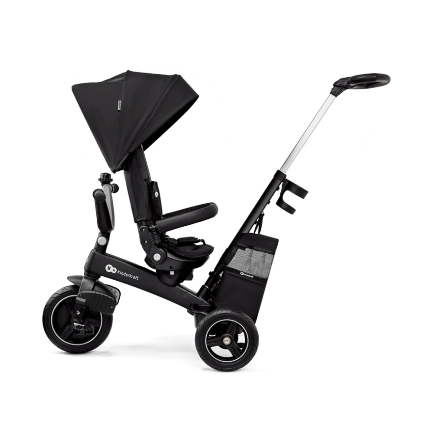 KINDERKRAFT SELECT - Bērnu trīsritenis 5in1 EASYTWIST Premium melna